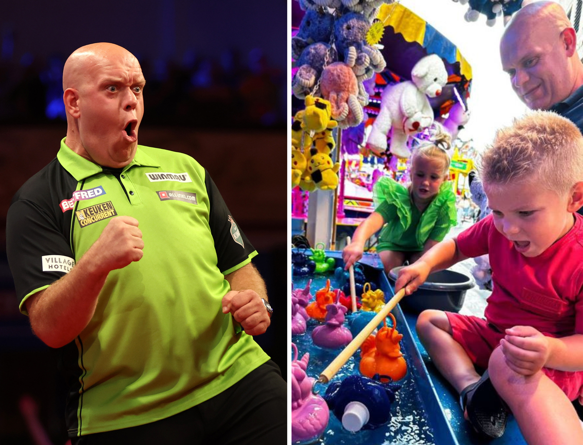 Michael van Gerwen beleeft 'dierbaar moment' en geniet op de kermis in Den Bosch