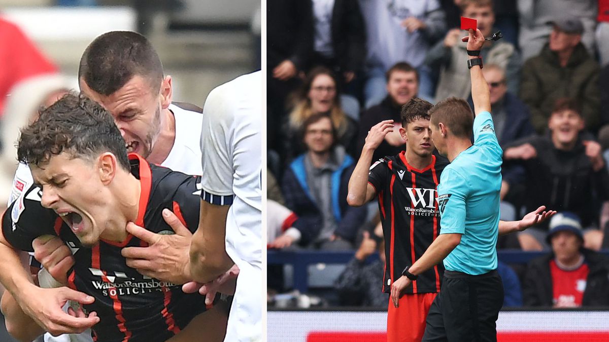 Bijtende speler krijgt enorme schorsing én dikke boete, slachtoffer kreeg op veld rode kaart