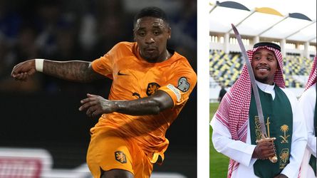 Steven Bergwijn geniet van Saudische feestdag met enorm kromzwaard