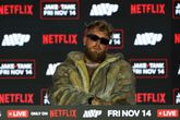 Jake Paul zat weer op zijn plek voor de persconferentie tegen Gervonta Davis. ©Getty Images