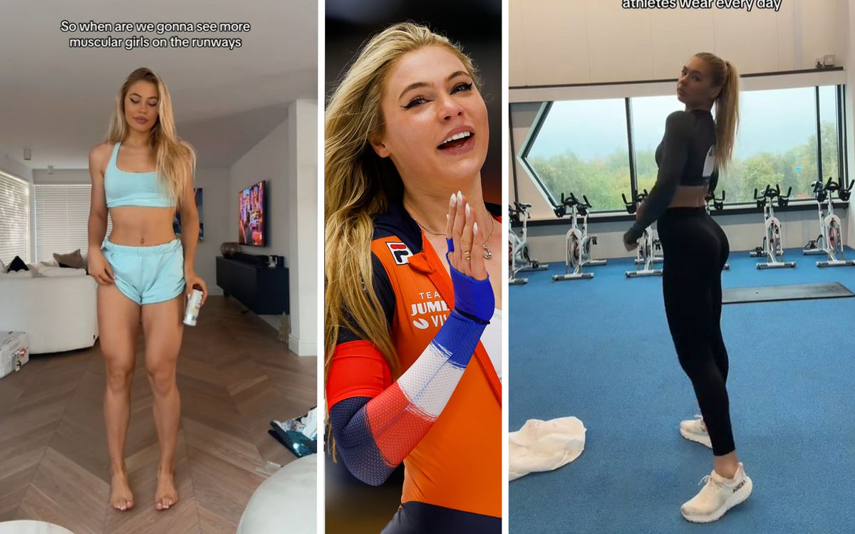 Schaatsdiva Jutta Leerdam showt haar lichaam en daagt bekend lingeriemerk uit