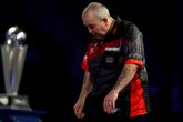 Phil Taylor ziet zijn afscheid in het water vallen. © Getty Images