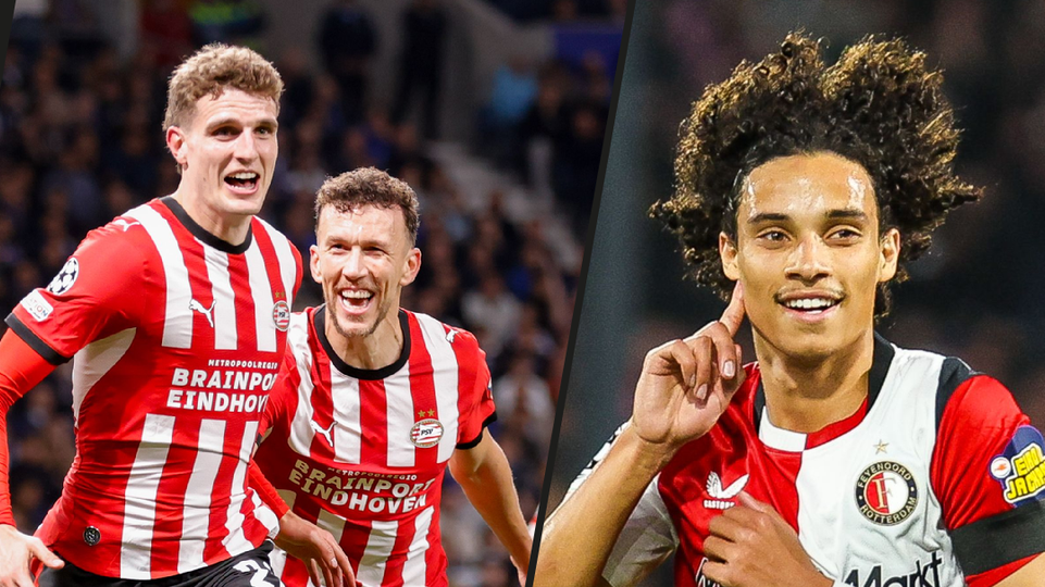 PSV'ers Guus Til en Ivan Perisic tegenover Gjivai Zechiël. ©PRO SHOTS, beeldbewerking Sportnieuws.nl.