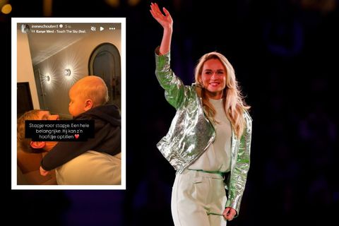 Trotse Irene Schouten deelt prachtig nieuws van zoontje Dirk: 'Een stapje, een hele belangrijke'