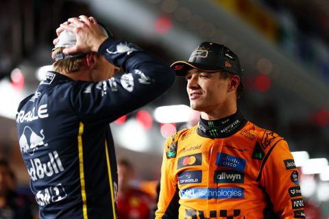Veel verbazing na verklaring Lando Norris voor zege Max Verstappen in Las Vegas: 'Ik heb hem laten winnen'