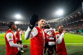 Feyenoord viert de goal van Quinten Timber / Pro Shots
