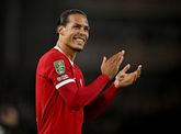 Virgil van Dijk bedankt de meegereisde fans / Getty Images