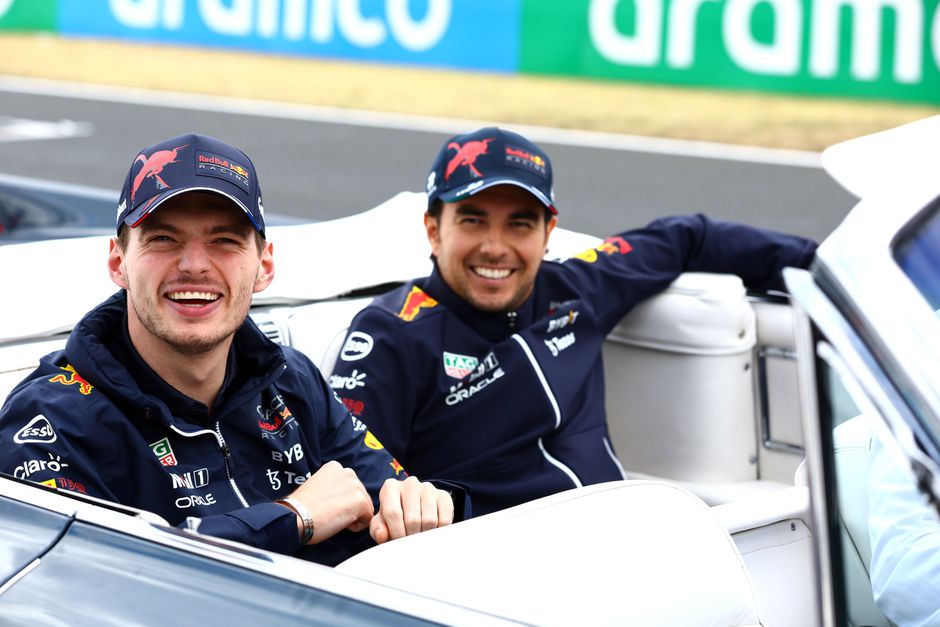 Max Verstappen en Sergio Pérez