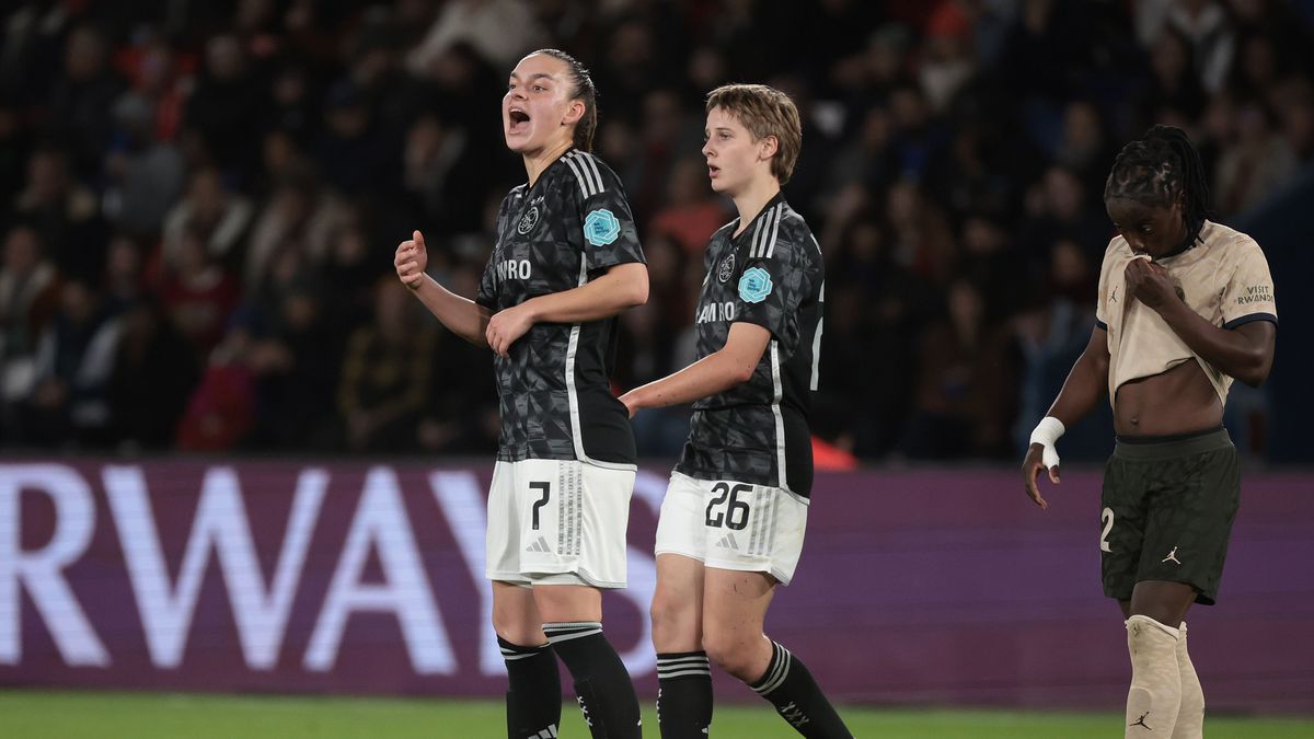 Ajax Vrouwen gaan op bezoek bij Paris Saint-Germain onderuit en zakken naar tweede plek in CL