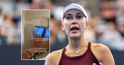 Tennisvriendin Tallon Griekspoor verlaat Australian Open flik gehavend: 'Het is vervelend'