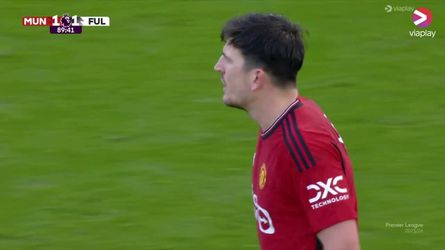 Harry Maguire zorgt voor de 1-1 bij Manchester United - Fulham