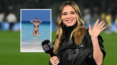 Sportpresentatrice en voetbalvrouw brengt volgers in extase met 'kopie' van scene uit een film