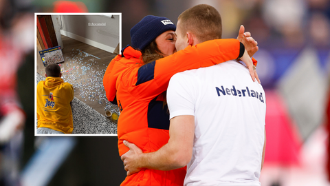 Schaatskoppel Suzanne Schulting en Joep Wennemars puzzelt er samen flink op los na intiem moment op WK