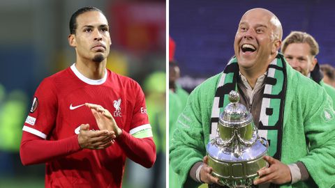 Zuchtende Virgil van Dijk lovend over Arne Slot: 'Hij is één van de betere'