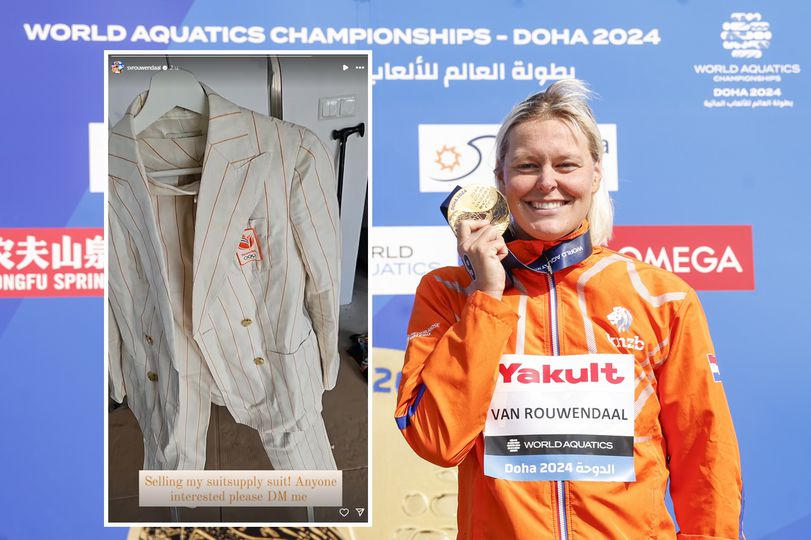 Olympisch kampioen Sharon van Rouwendaal verkoopt bijzonder pak via Instagram: 'Stuur me een berichtje'