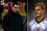 Ronald de Boer spreekt over het vertrek van Xavi bij FC Barcelona. © Getty Images/Beeldbewerking: Sportnieuws.nl.