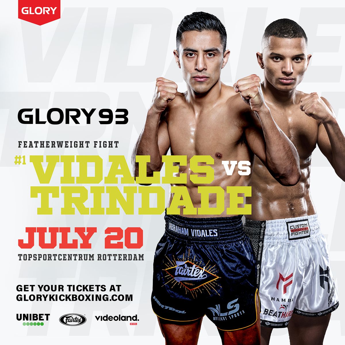 Klapper van gevecht bij Glory 93: nummer één contender Abraham Vidales tegen recente debutant
