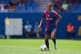Esmee Brugts tijdens een duel tussen FC Barcelona en Athletic Club © Getty Images.