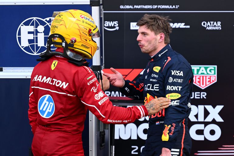 Max Verstappen profiteert optimaal van 'onfortuinlijke' actie Lewis Hamilton: 'Ik leidde hem af'