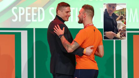 Kickbokskampioen Rico Verhoeven stelt topschaatser Kjeld Nuis teleur: 'Je krijgt niks bro'