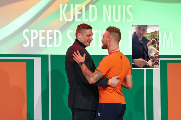 Kickbokskampioen Rico Verhoeven stelt topschaatser Kjeld Nuis teleur: 'Je krijgt niks bro'
