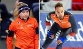 Joy Beune en Kjeld Nuis. © Pro Shots & Getty Images, beeldbewerking Sportnieuws.nl