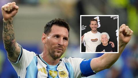 Honderdjarige fan van Lionel Messi steelt de show op WK voetbal