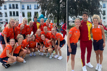 Hockeysters veranderen in 'fangirls' bij bijzondere ontmoeting in olympisch dorp