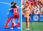De Engelse Tess Howard speelt in een broekje, maar bij Oranje doen ze dat liever niet. © Pro Shots, beeldbewerking Sportnieuws.nl