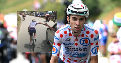 Valsspelende Lenny Martinez krijgt lachwekkende straf in Tour de France, oud-renner 'kotst' om actie