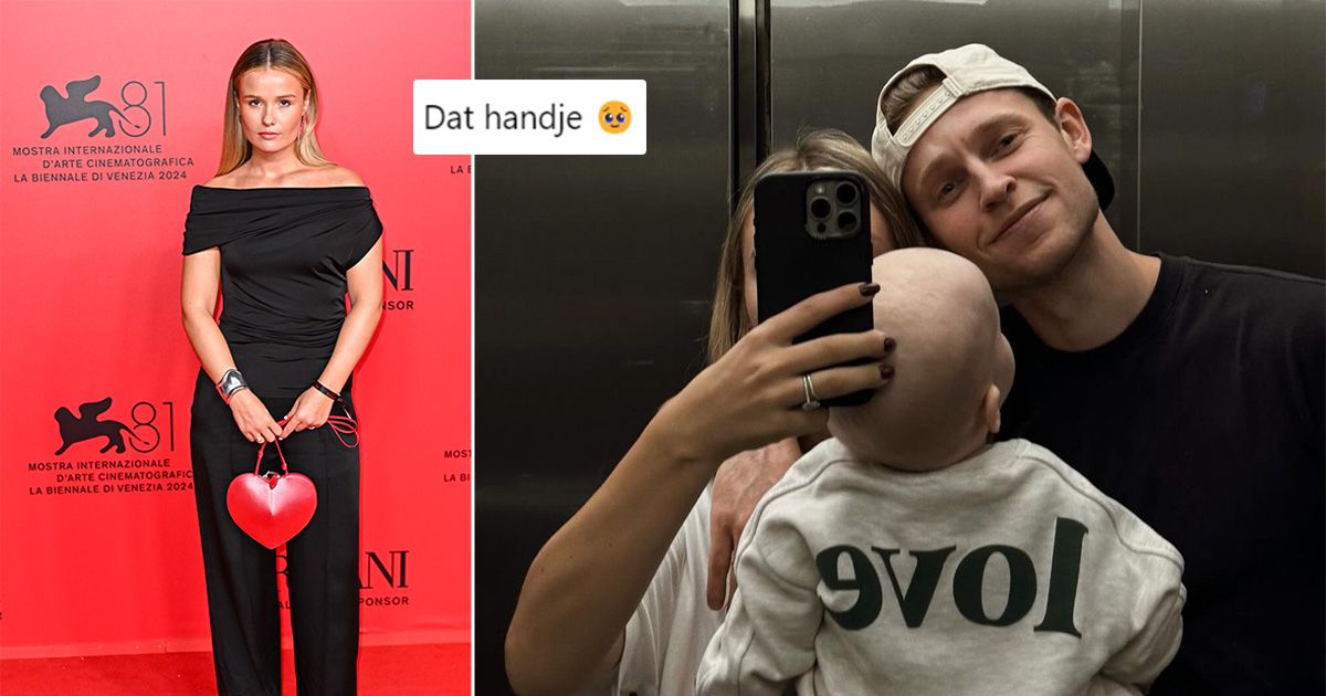 Mikky Kiemeney (vrouw Frenkie de Jong) en zoontje Miles ontroeren volgers: 'Dat handje...'