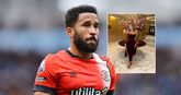 Andros Townsend en zijn vrouw. Getty Images/Instagram, beeldbewerking Sportnieuws.nl