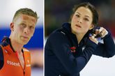 Topschaatsers Beau Snellink en Angel Daleman hopen als koppel naar de Olympische Winterspelen te mogen. ©Pro Shots, beeldbewerking Sportnieuws.nl.
