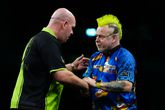 Michael van Gerwen - Peter Wright is een mogelijke clash in de derde ronde van het WK darts. ©Getty Images