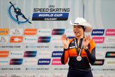 Jutta Leerdam wordt tweede op de 500 meter in Calgary. © Getty Images.