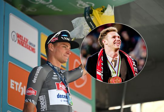 Topwielrenner Mathieu van der Poel legt het af tegen Harrie Lavreysen: 'Een enorme eer'