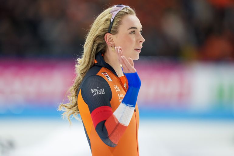 Joy Beune imponeert met absolute toptijd op 5000 meter in razendsnel Calgary