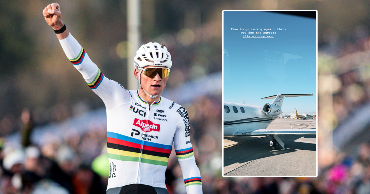 Wielerkampioen Mathieu van der Poel doet inspiratie op bi...