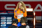 Lieke Klaver na haar gouden race op de EK indoor © Getty Images