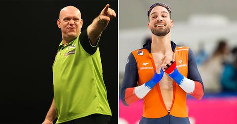 Topschaatser Kjeld Nuis daagt 'verslaafde' Michael van Gerwen uit voor terugkeer op iconische locatie