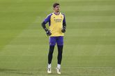 Thibaut Courtois werkt op het trainingsveld aan zijn herstel © Getty Images