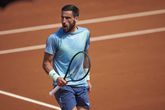 Damir Dzumhur tijdens zijn partij tegen Matteo Bellucci.

© GettyImages
