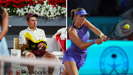 Populair tenniskoppel beleeft zware avond in Madrid: 'Hij is een vechter, het komt helemaal goed'