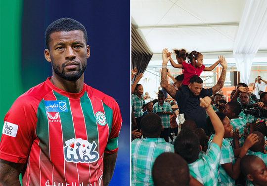 Georginio Wijnaldum ontroerd door 'ongekende blijdschap van kinderen': 'Veel belangrijker dan een prijs'
