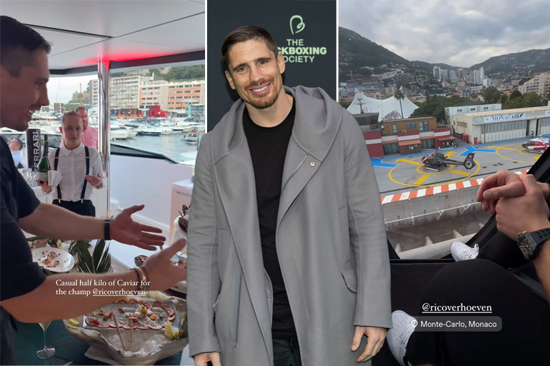 Rico Verhoeven arriveert in stijl bij Grand Prix van Monaco: 'Halve kilo kaviaar voor de kampioen'