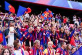 Feest bij de fans van FC Barcelona tijdens de Champions League-finale © ProShots
