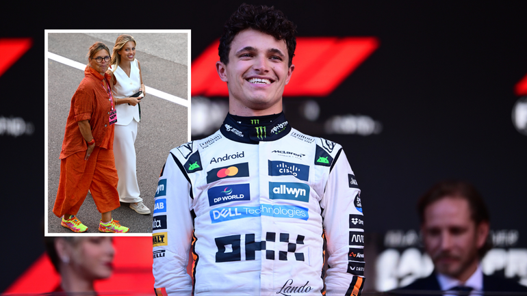 Lando Norris schittert in Monaco onder toeziend oog van zijn moeder én veelbesproken model