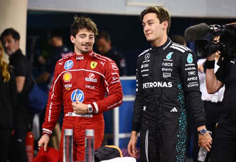 Partners Charles Leclerc en George Russell zetten zonder hun vriendjes de bloemetjes buiten: 'Date night'