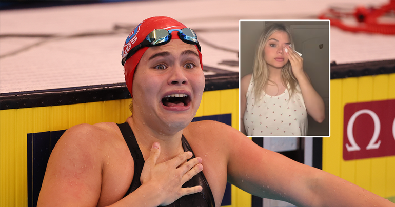 Veelbesproken olympisch zwemster (21) in tranen door ex-vriend: 'Dit druist in tegen mijn waarden'