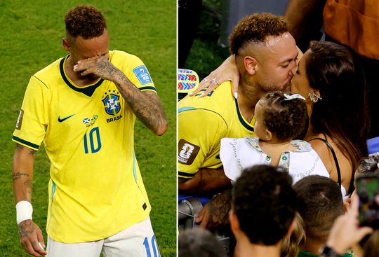 Braziliaanse stervoetballer Neymar in tranen op WK, veelbesproken vriendin en dochter duiken op